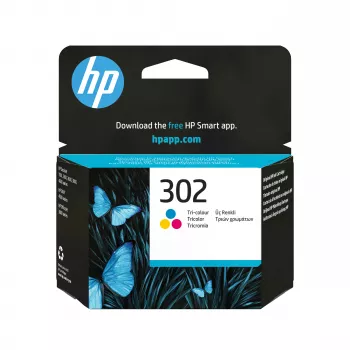 HP 302 cartucho de tinta original, tricolor (cian, magenta, amarillo) - rendimiento estándar