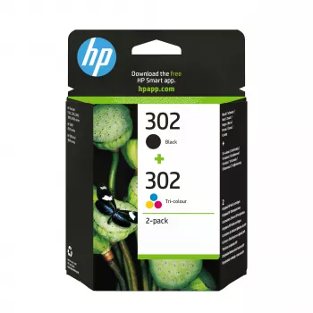 HP 302 pack de 2 cartuchos de tinta originales negro/tricolor