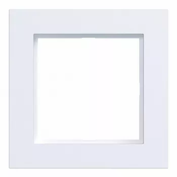 HAGER WAD6100WM A.1 Marco embellecedor 1 elemento, Blanco luz mate