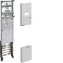 Hager univers Z Cuadro de contadores completo 2x ZH3EL22T BKE-I 1050mm