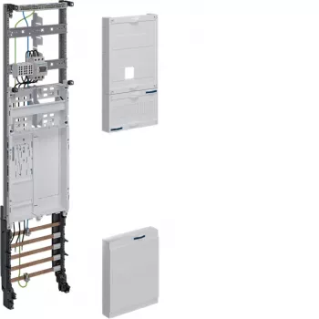 Hager univers Z Cuadro de contadores completo ZH3EL27T, BKE-I, 1050mm, 1 campo, 3 PLE, 63A, preconfeccionado