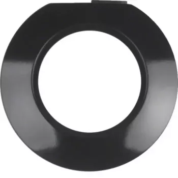 Hager WTD3371BG Marco embellecedor de 1 elemento, Berker Serie 1930, Negro brillante