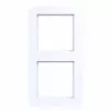 Hager WAD7200WG Marco de 2 elementos, diseño C.1, Blanco luz brillante