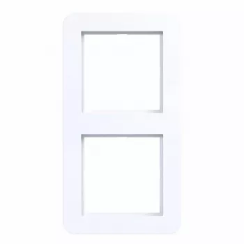 Hager WAD7200WG Marco de 2 elementos, diseño C.1, Blanco luz brillante