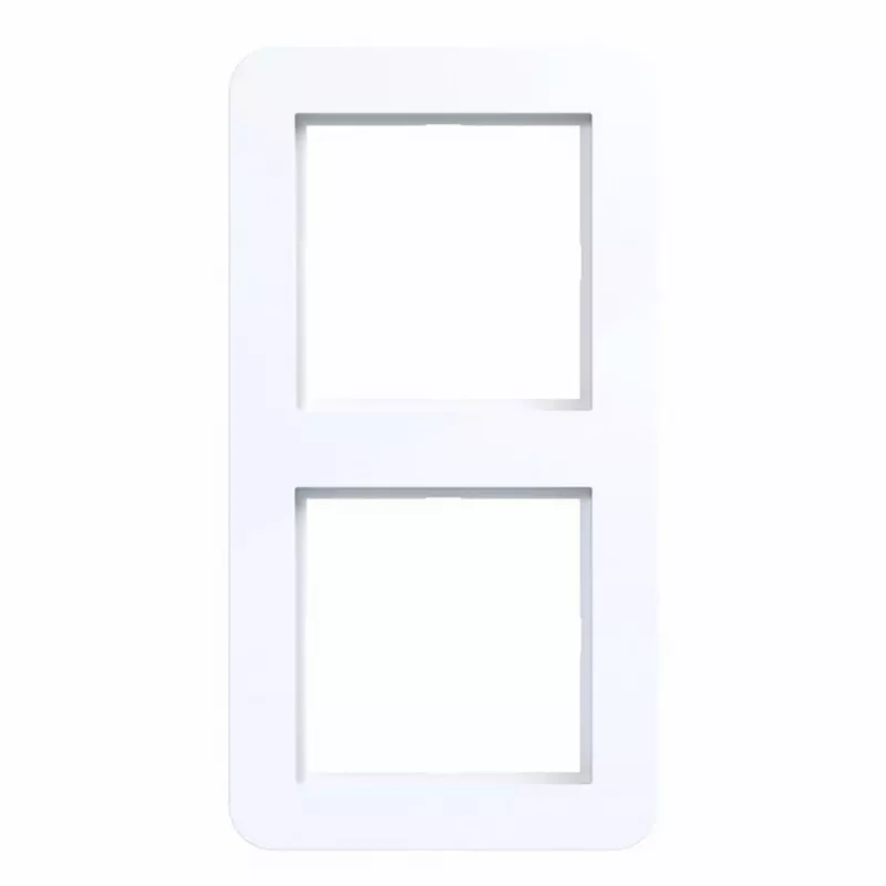 Hager WAD7200WG Marco de 2 elementos, diseño C.1, Blanco luz brillante