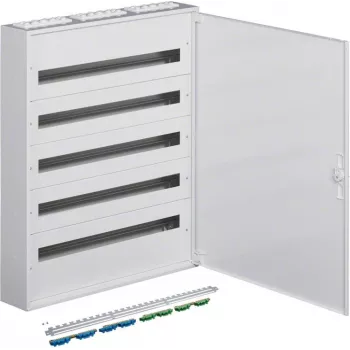 Hager FW536WT Cuadro de distribución de superficie, 5 filas, 180 módulos, IP40, Blanco