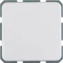 Hager WWS1111PW Toma SCHUKO con tapa abatible, de empotrar, IP44, Blanco polar brillante