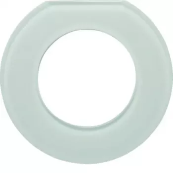 Hager WTD7173GWG Marco embellecedor de cristal, 1 elemento, Blanco polar