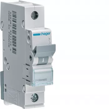 Hager MBN132E Interruptor automático magnetotérmico 32A 1 polo 6kA curva B