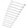 STANLEY ST-STMT82843-0 juego de 12 llaves combinadas 8-19 mm, acero cromo-vanadio, pulido brillante, anillo OGV de 12 puntas