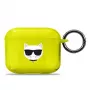 Karl Lagerfeld KLA3UCHFY funda para AirPods 3 amarilla Choupette