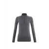 Millet Drynamic Warm camiseta base para mujer con medio cremallera grafito M