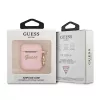 GUESS GUA2SSSI funda para AirPods 1/2 rosa silicona Vintage Script