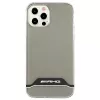AMG AMHCP12MTCBW carcasa rígida transparente para iPhone 12/12 Pro electrochapado negro y blanco