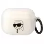 Karl Lagerfeld funda para AirPods Pro transparente con silueta de cabeza de Karl