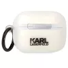 Karl Lagerfeld funda para AirPods Pro transparente con silueta de cabeza de Karl