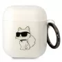 Karl Lagerfeld KLA2HNCHTCT funda para AirPods 1/2 transparente Ikonik Choupette
