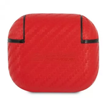 Ferrari FESA3CARE On Track funda para AirPods 3 roja PU carbono