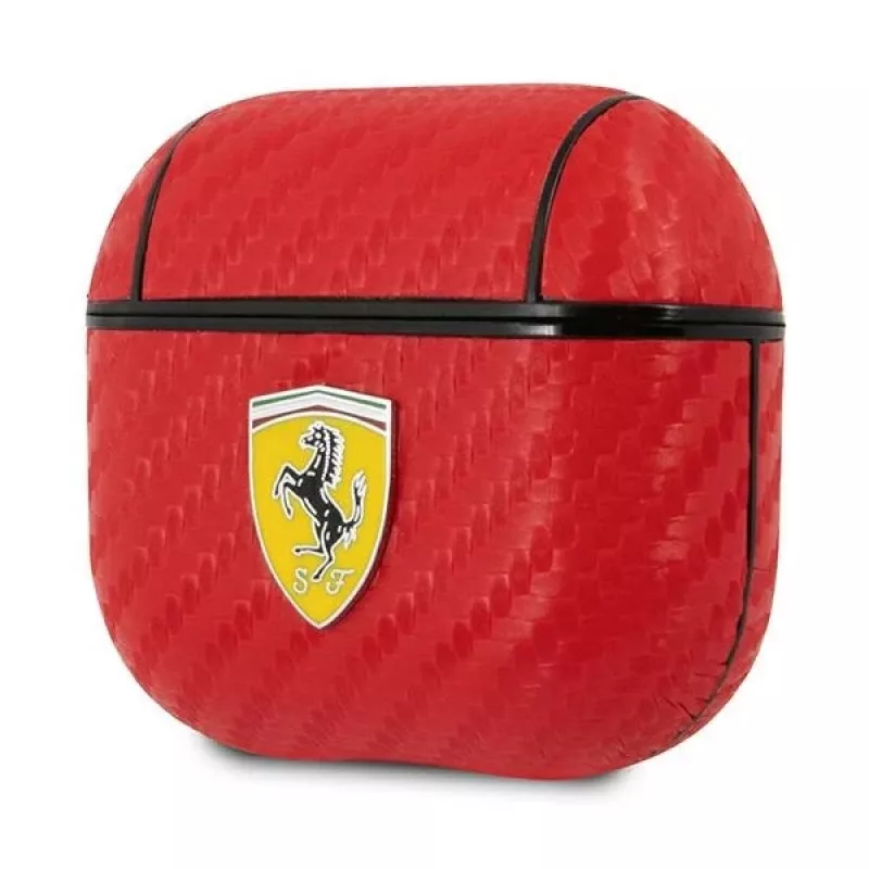 Ferrari FESA3CARE On Track funda para AirPods 3 roja PU carbono