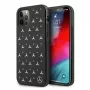 Mercedes-Benz funda rígida para iPhone 12 Pro Max con patrón de estrellas plateadas negro