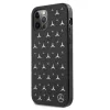 Mercedes-Benz funda rígida para iPhone 12 Pro Max con patrón de estrellas plateadas negro