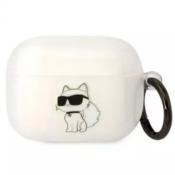 Karl Lagerfeld KLAPHNCHTCT funda para AirPods Pro transparente Ikonik Choupette