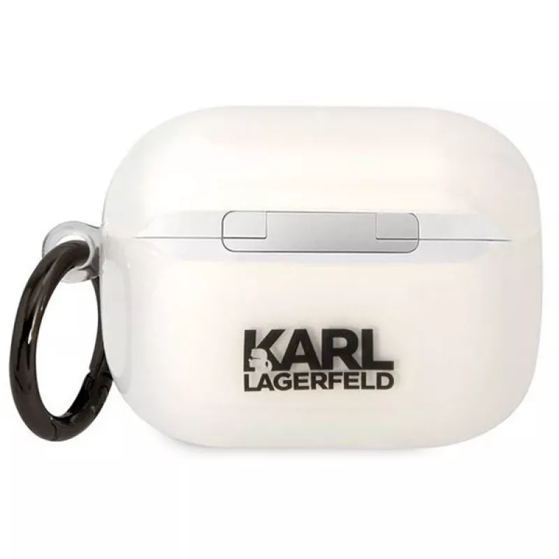 Karl Lagerfeld KLAPHNCHTCT funda para AirPods Pro transparente Ikonik Choupette
