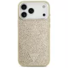 GUESS funda MagSafe Glitter Triangle Logo para iPhone 17 Pro Max - oro