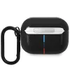 Funda de piel para AirPods Pro BMW con diseño de líneas curvas - Negro