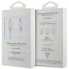 Cable de carga rápida USB-C a USB-C GUESS GUCCLALRGDP 1,5 m rosa con logo en relieve