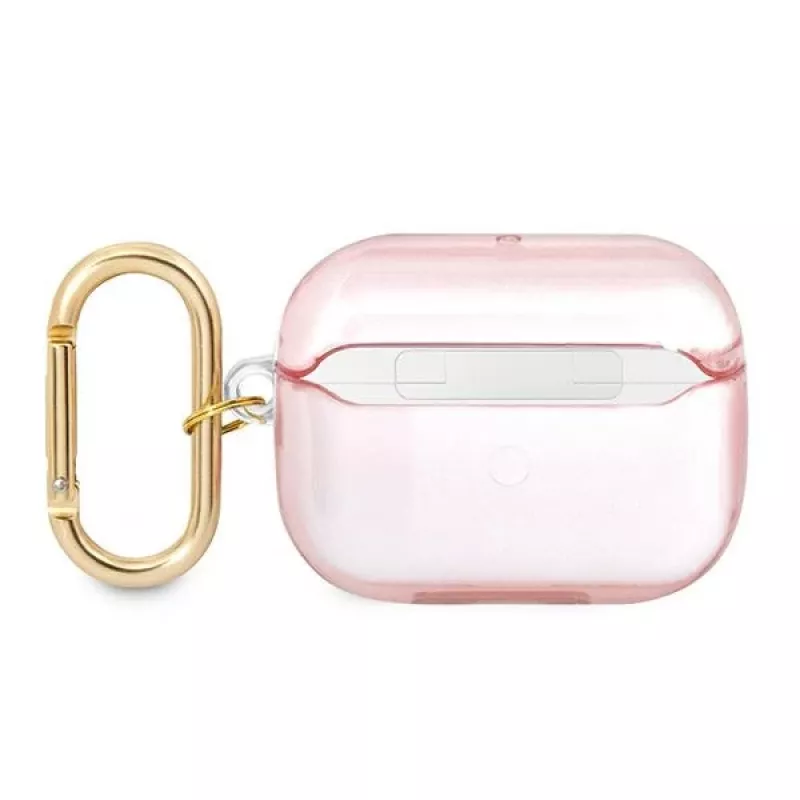 Funda para AirPods Pro GUESS con correa rosa Strap Collection