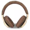 Auriculares inalámbricos on-ear GUESS 4G Script Metal Logo Bluetooth 5.3 marrones