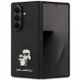 Funda con pins Karl Lagerfeld Saffiano Karl & Choupette para Samsung Galaxy Z Fold7 - Negra