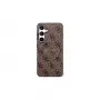 Funda MagSafe GUESS 4G Ring Classic Logo para Samsung Galaxy S25 FE - Marrón