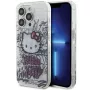 Funda rígida IML Hello Kitty HKHCP14LHDGPHT para iPhone 14 Pro Kitty On Bricks Graffiti - Blanca