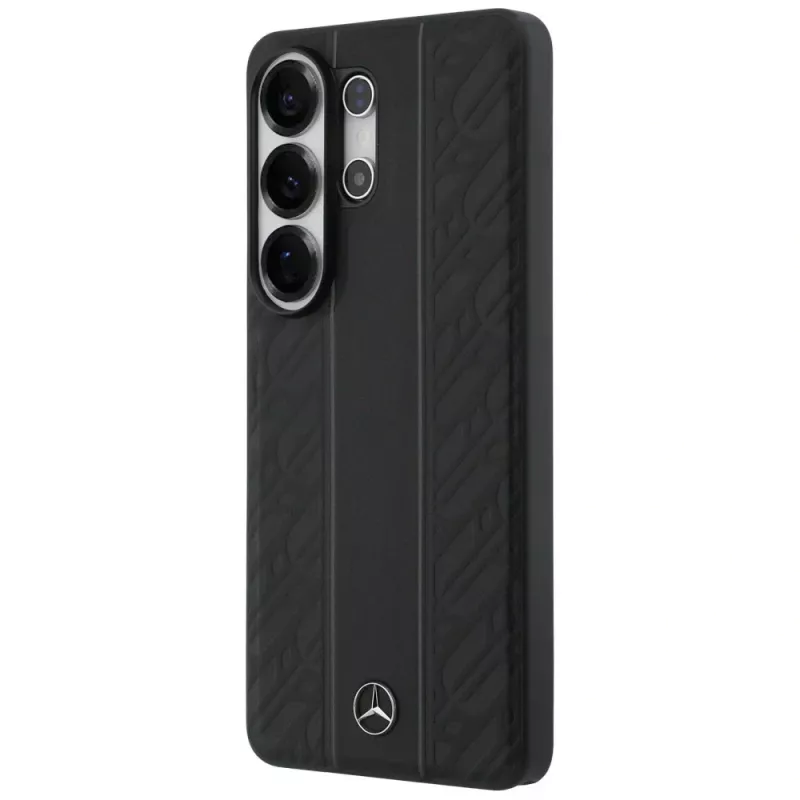 Funda MagSafe Mercedes-Benz Lorbeerblätter rayas verticales para Samsung Galaxy S26 Ultra - Negra