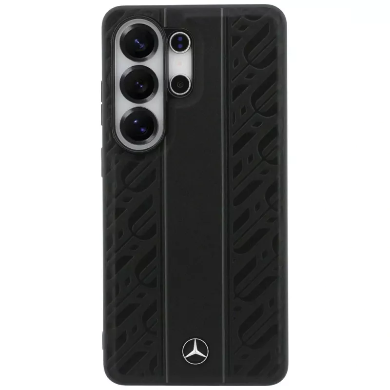 Funda MagSafe Mercedes-Benz Lorbeerblätter rayas verticales para Samsung Galaxy S26 Ultra - Negra
