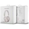 Auriculares Bluetooth estéreo GUESS de piel sintética 4G Triangle Logo rosas