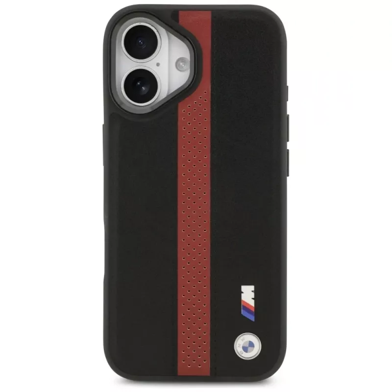 Funda MagSafe BMW M Perforated Stripe Logo para iPhone 17 - Roja