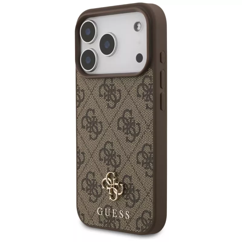 Funda MagSafe GUESS 4G Small Classic Logo para iPhone 18 Pro / 17 Pro - Marrón