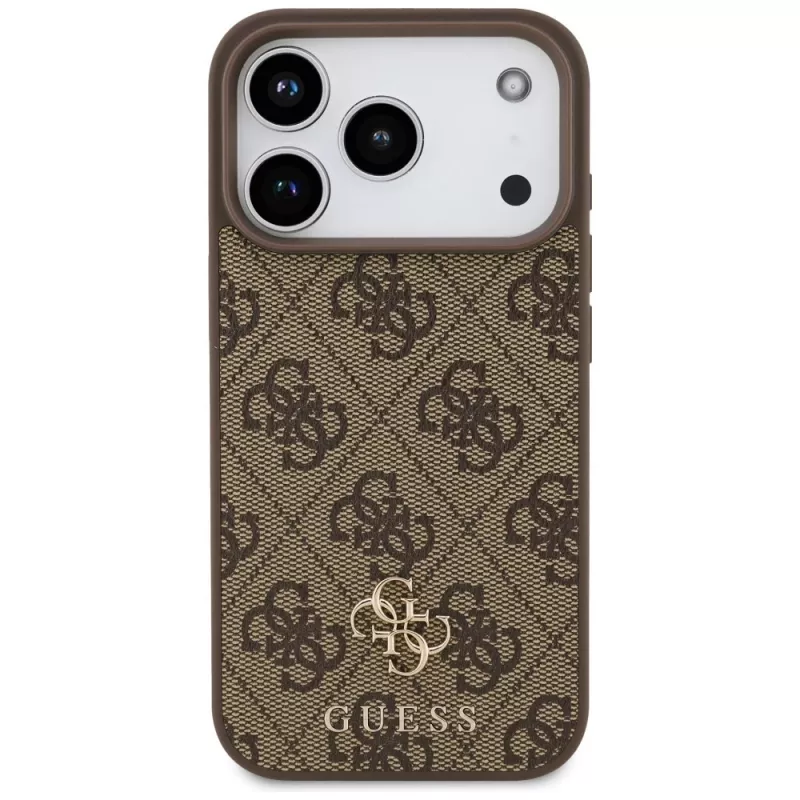 Funda MagSafe GUESS 4G Small Classic Logo para iPhone 18 Pro / 17 Pro - Marrón