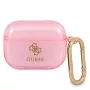 Funda para AirPods Pro Guess GUAPUCG4GP rosa colección Glitter