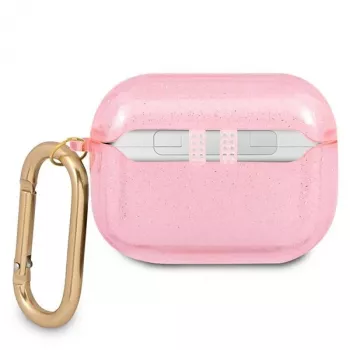 Funda para AirPods Pro Guess GUAPUCG4GP rosa colección Glitter