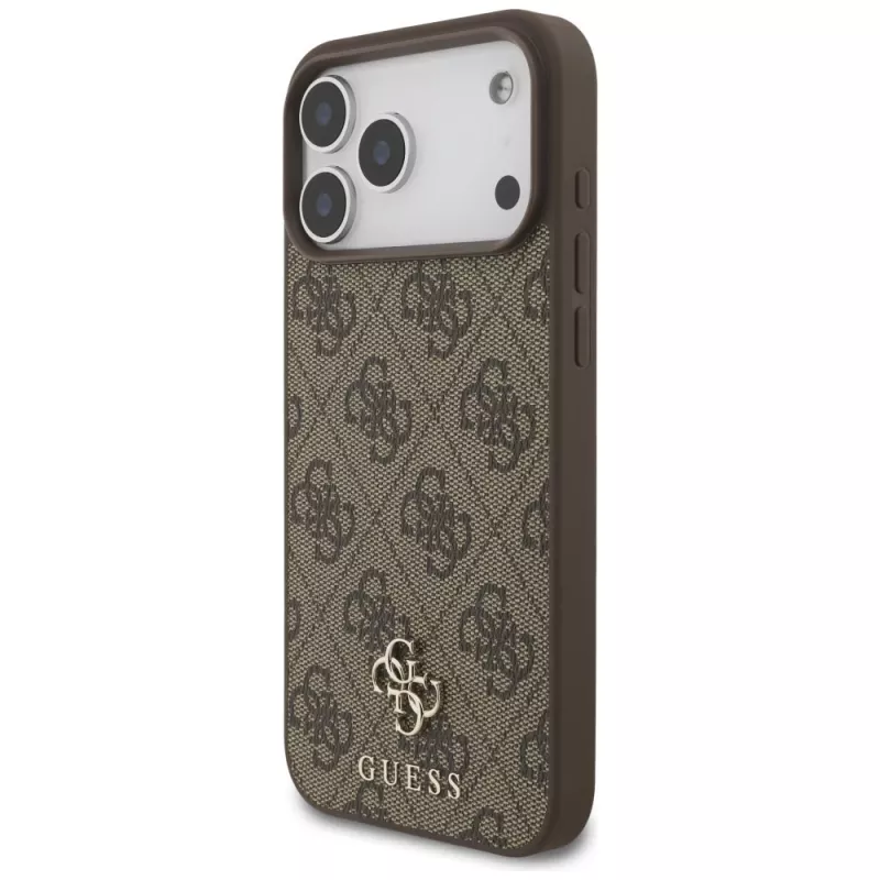 Funda MagSafe GUESS 4G Small Classic Logo para iPhone 18 Pro Max / 17 Pro Max - Marrón