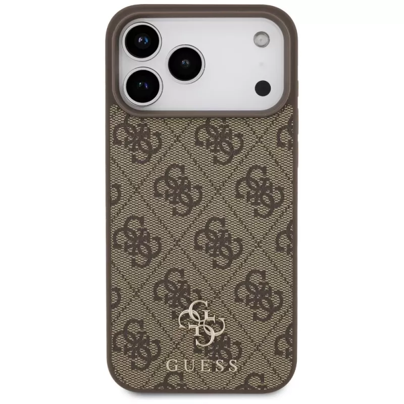 Funda MagSafe GUESS 4G Small Classic Logo para iPhone 18 Pro Max / 17 Pro Max - Marrón