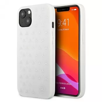 Funda rígida Mercedes-Benz Silver Stars para iPhone 13/14/15 6,1