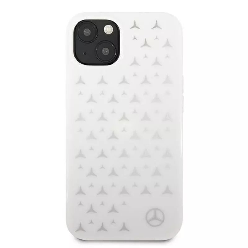 Funda rígida Mercedes-Benz Silver Stars para iPhone 13/14/15 6,1
