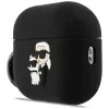 Funda de silicona Karl Lagerfeld Karl & Choupette Head 3D para AirPods Pro 3, Negro