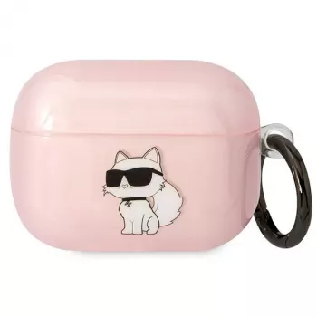 Funda para AirPods Pro Karl Lagerfeld KLAPHNCHTCP rosa Ikonik Choupette