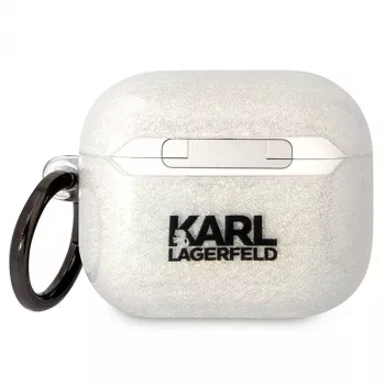 Funda para AirPods 3 Karl Lagerfeld KLA3HNKCTGT transparente Glitter Karl & Choupette